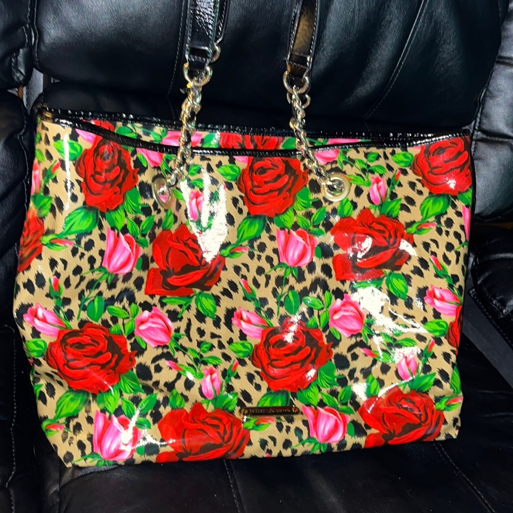 Betsey Johnson Wild Roses Large Tote